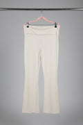 White stretch pants