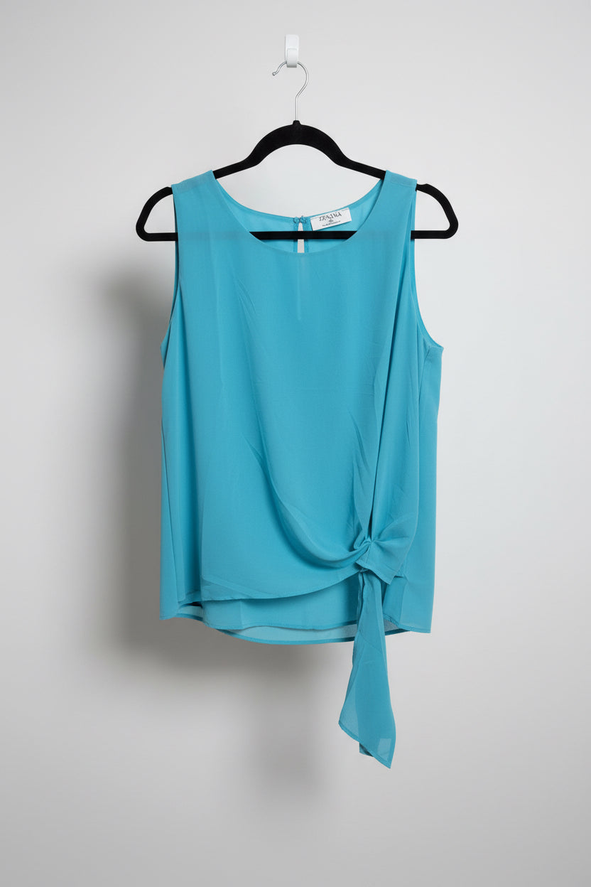 Turquoise knot top