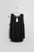 Sleeveless black top